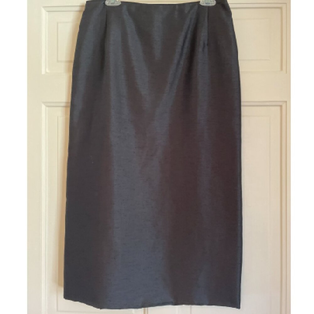 Slub Satin Skirt